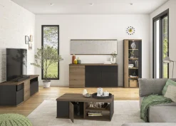 Gautier - Gami Couchtisch Magda | 110 x 60 x 40 cm | Brown Matte Black