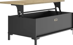Gautier - Diagone Couchtisch Manchester | Mit Ablagefläche | 109 x 60 x 36 cm | Helvezia Oak Design