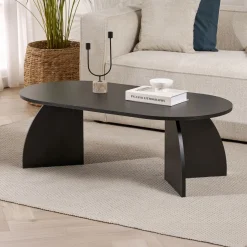 Emob Couchtisch Melina - 100% MELAMINE - Holz - 40 x 60 x 120 cm