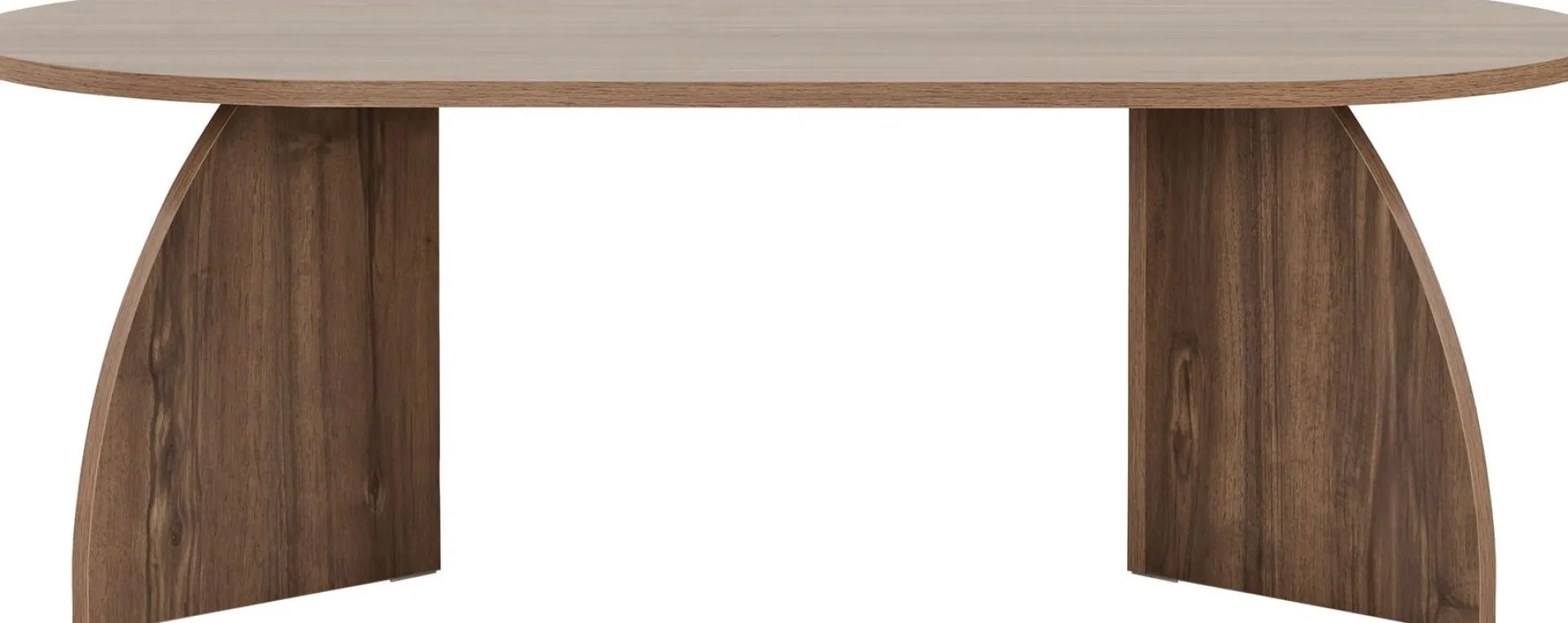 Emob Couchtisch Melina - 100% MELAMINE - Walnuss - 40 x 60 x 120 cm