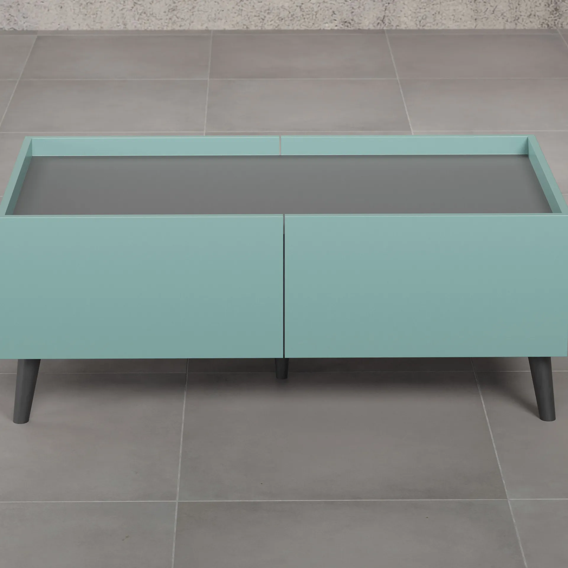 Trendteam Couchtisch Melton | 110 x 60 x 44 cm | Anthrazitblau