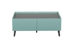 Trendteam Couchtisch Melton | 110 x 60 x 44 cm | Anthrazitblau