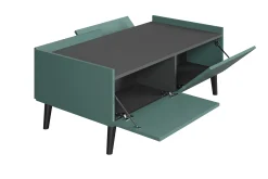 Trendteam Couchtisch Melton | 110 x 60 x 44 cm | Anthrazitblau