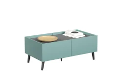 Trendteam Couchtisch Melton | 110 x 60 x 44 cm | Anthrazitblau