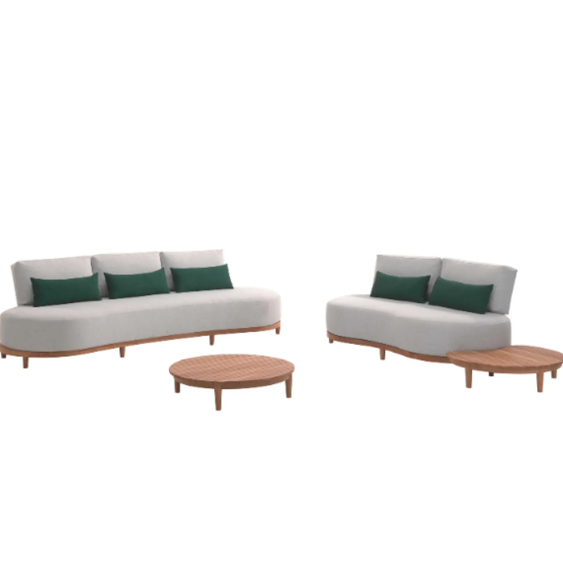 Gescova Couchtisch Mezzeluna 90cm Teakholz Outdoor
