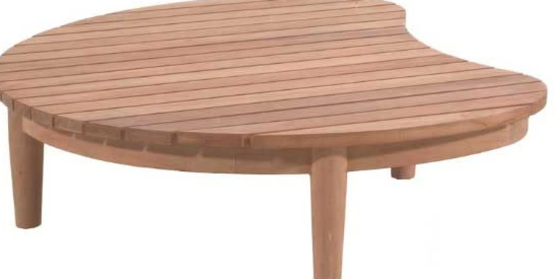 Gescova Couchtisch Mezzeluna - Teakholz 90x70 cm