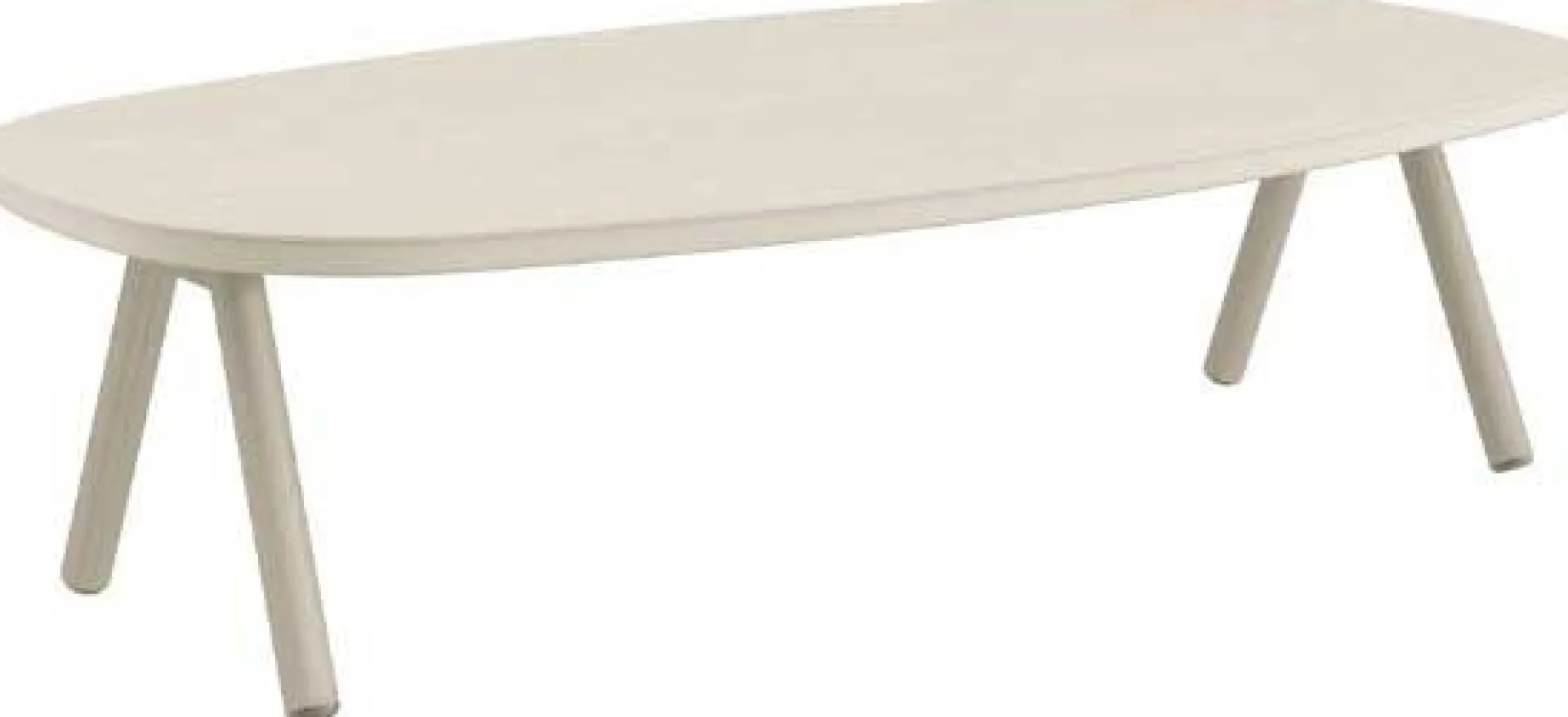Gescova Couchtisch Midleton Gartenmöbel Aluminium Travertin 130x70x30cm