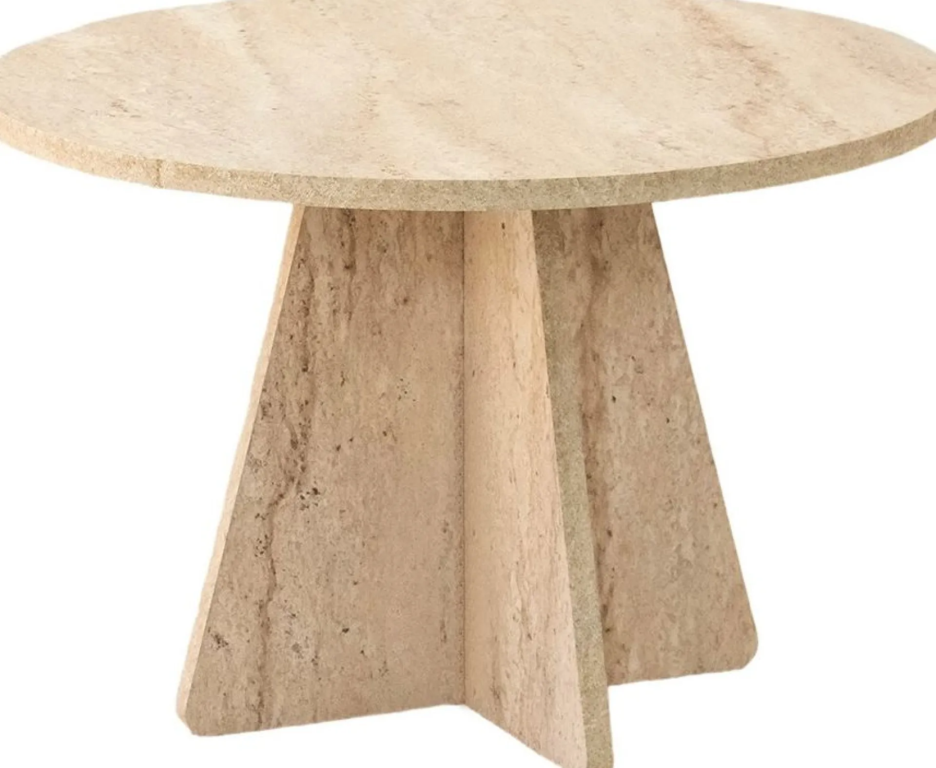 Emob Couchtisch Mushroom - 100% MELAMINE - Travertin - 60 x 40 x 60 cm