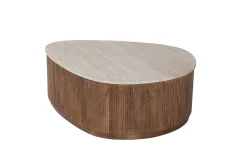 Rousseau Couchtisch Nolan | 100 x 80 x 35 cm | Design Travertin