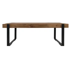 HSM Couchtisch Norton 130x60cm - recyceltes Teakholz/Eisen