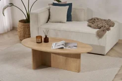 Emob Couchtisch Orba - 100% MELAMINE - Eiche - 40 x 65 x 120 cm