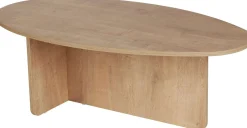 Emob Couchtisch Orba - 100% MELAMINE - Eiche - 40 x 65 x 120 cm