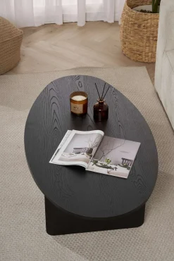 Emob Couchtisch Orba - 100% MELAMINE - Holz - 40 x 65 x 120 cm