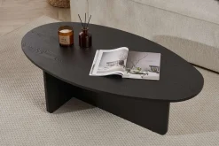 Emob Couchtisch Orba - 100% MELAMINE - Holz - 40 x 65 x 120 cm