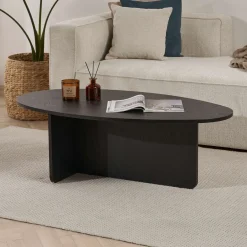 Emob Couchtisch Orba - 100% MELAMINE - Holz - 40 x 65 x 120 cm