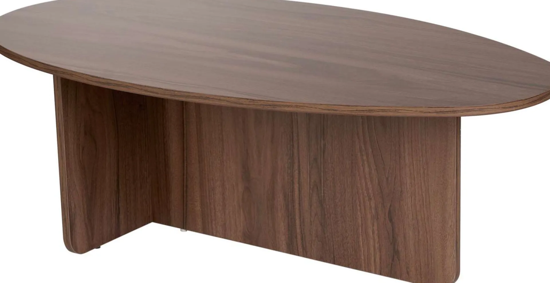 Emob Couchtisch Orba - 100% MELAMINE - Walnuss - 40 x 65 x 120 cm