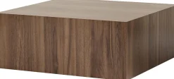 Emob Couchtisch Prizma - 100% MDF - Walnuss - 35 x 90 x 90 cm