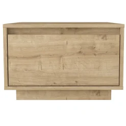 Emob Couchtisch Pura - 60x60x40cm mit Ablageschublade - Eiche Dekor