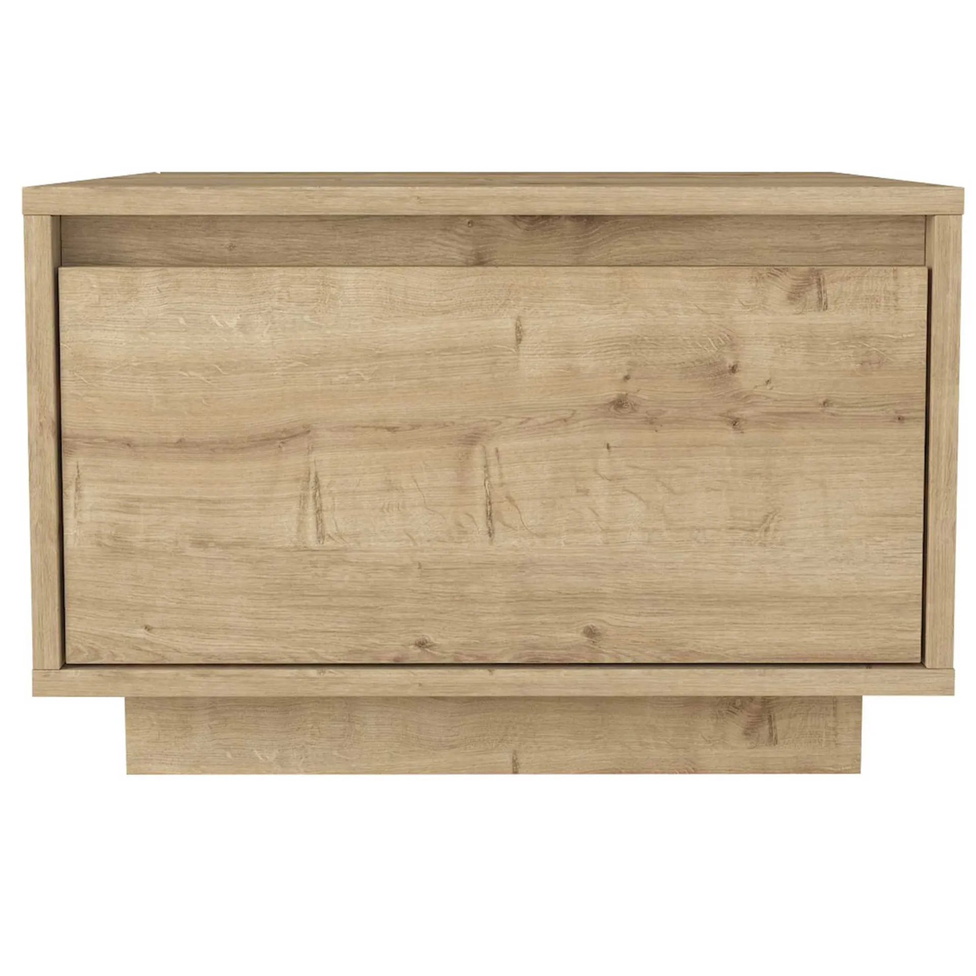 Emob Couchtisch Pura - 60x60x40cm mit Ablageschublade - Eiche Dekor