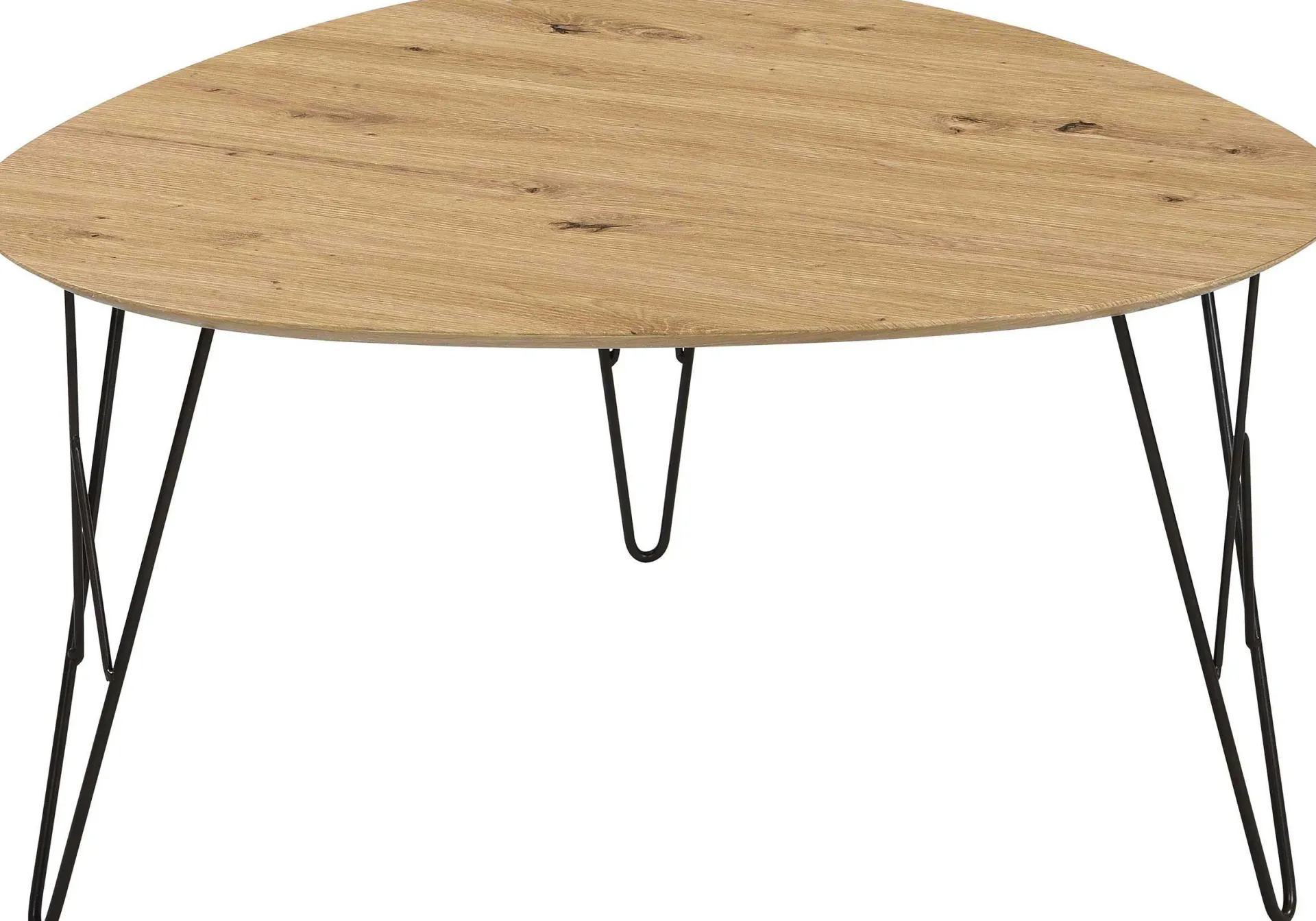Interlink Couchtisch Ramblas 80x78 - Metall/Eiche