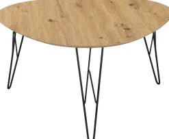 Interlink Couchtisch Ramblas 80x78 - Metall/Eiche