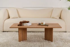 Emob Couchtisch Sabin - 100% MELAMINE - Atlantik-Kiefer - 40 x 60 x 119 cm