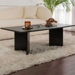 Emob Couchtisch Sabin - 100% MELAMINE - Holz - 40 x 60 x 119 cm