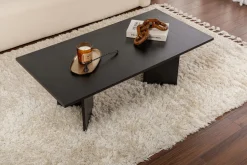 Emob Couchtisch Sabin - 100% MELAMINE - Holz - 40 x 60 x 119 cm