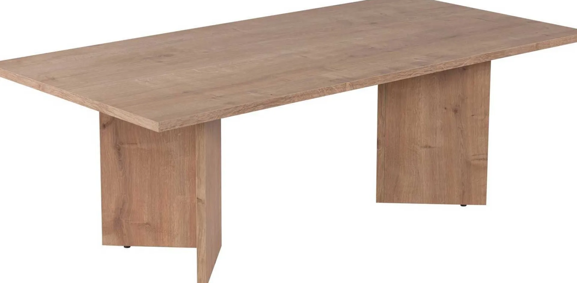 Emob Couchtisch Sabin - 100% MELAMINE - Saphireiche - 40 x 60 x 119 cm