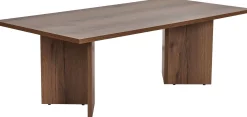 Emob Couchtisch Sabin - 100% MELAMINE - Walnuss - 40 x 60 x 119 cm