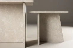 Venture Design Couchtisch Sala MDF Marmorlook 60x60 cm, 40x40 cm
