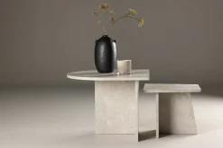 Venture Design Couchtisch Sala MDF Marmorlook 60x60 cm, 40x40 cm