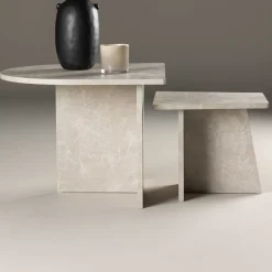 Venture Design Couchtisch Sala MDF Marmorlook 60x60 cm, 40x40 cm