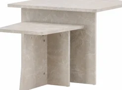 Venture Design Couchtisch Sala MDF Marmorlook 60x60 cm, 40x40 cm