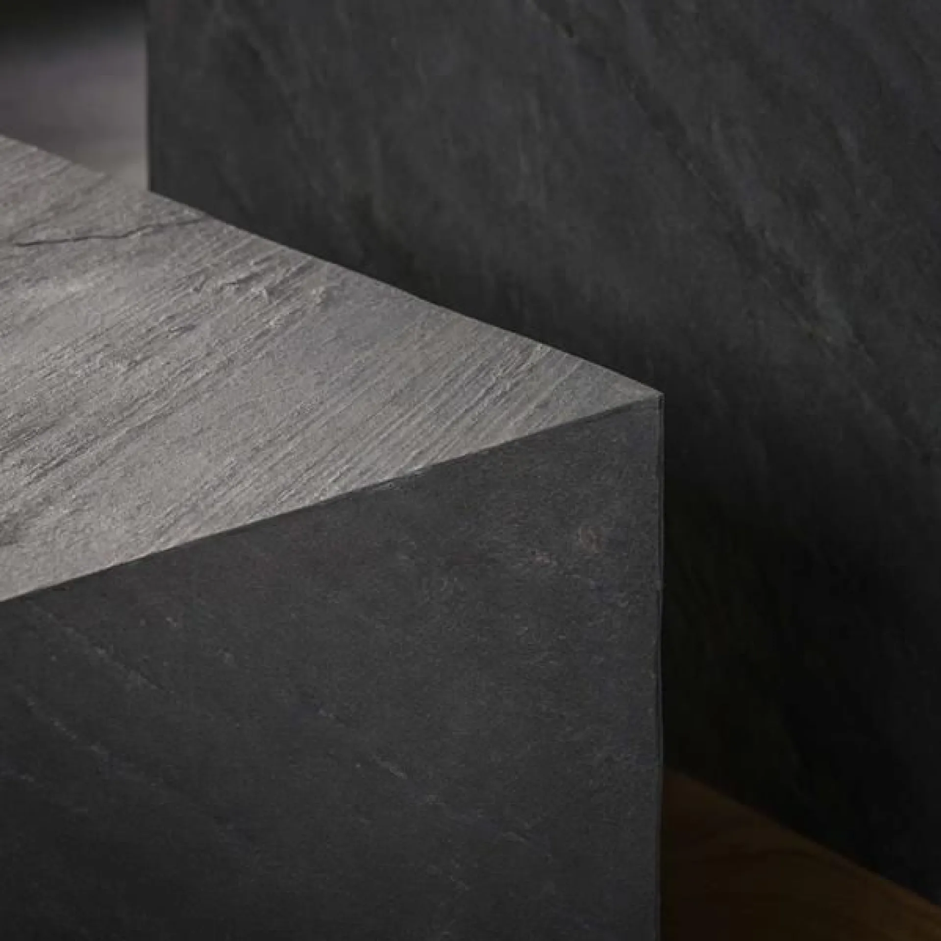 Emob Couchtisch-Set Boxy-Schiefer/Akazie