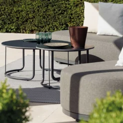 Gescova Couchtisch-Set Lagos - Aluminium & Keramik -