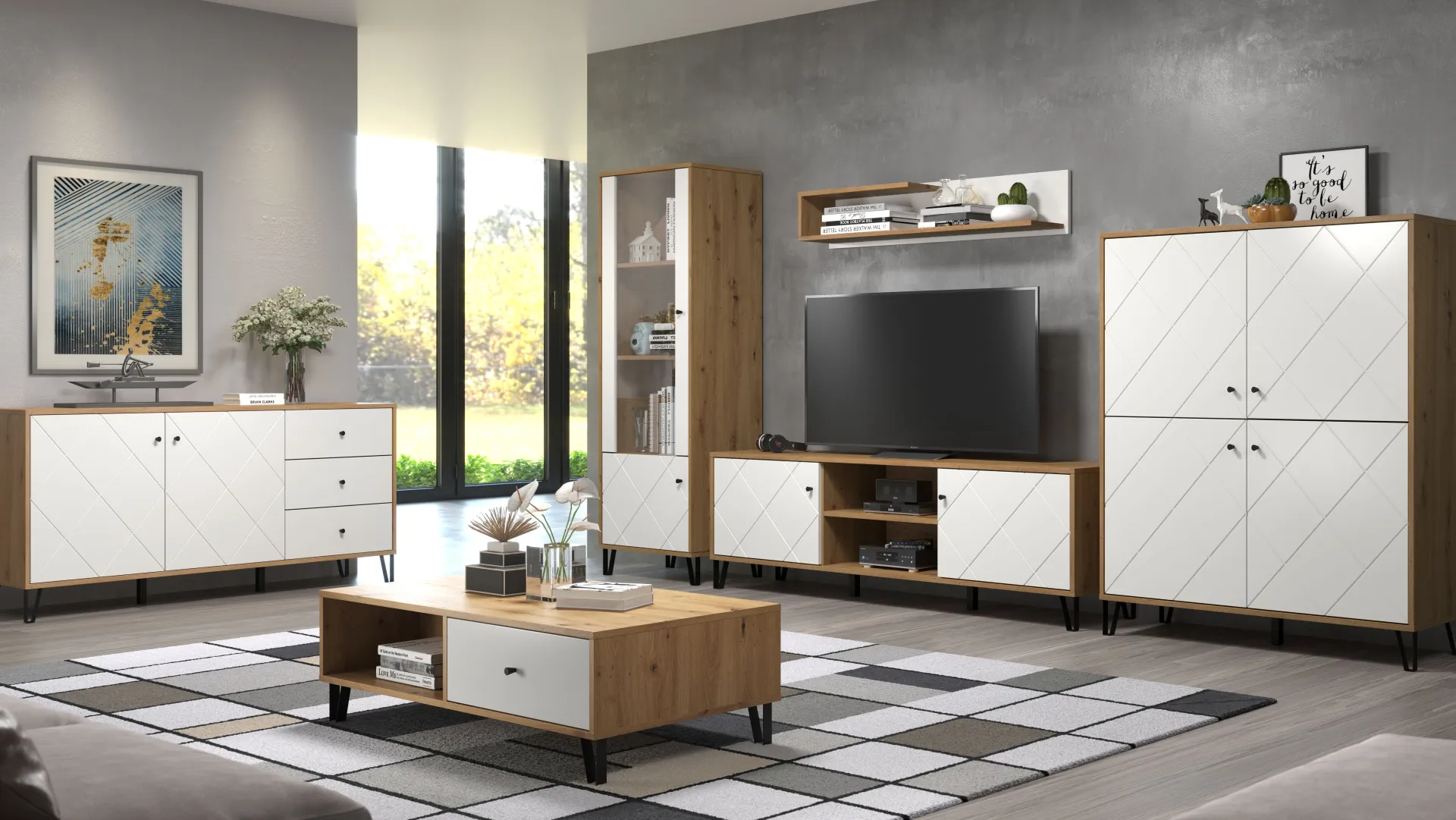 Trendteam Couchtisch Touch | 110 x 60 x 37 cm | Artisan Oak Design