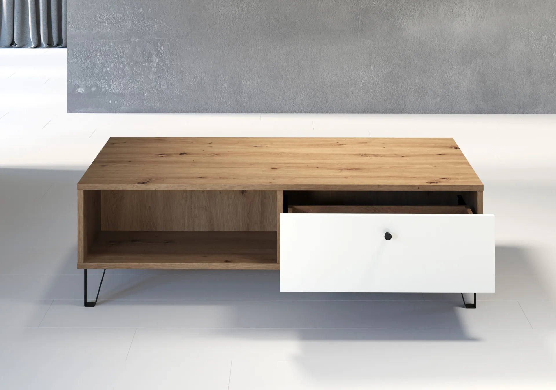 Trendteam Couchtisch Touch | 110 x 60 x 37 cm | Artisan Oak Design