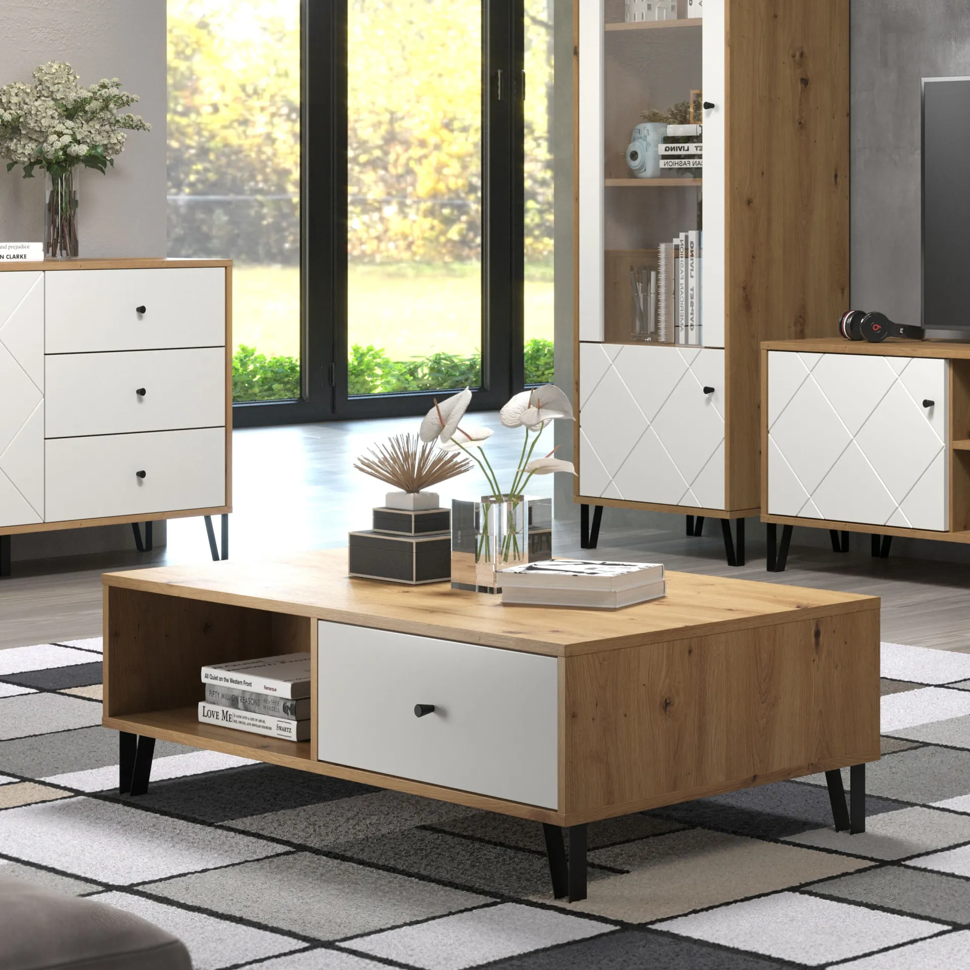 Trendteam Couchtisch Touch | 110 x 60 x 37 cm | Artisan Oak Design