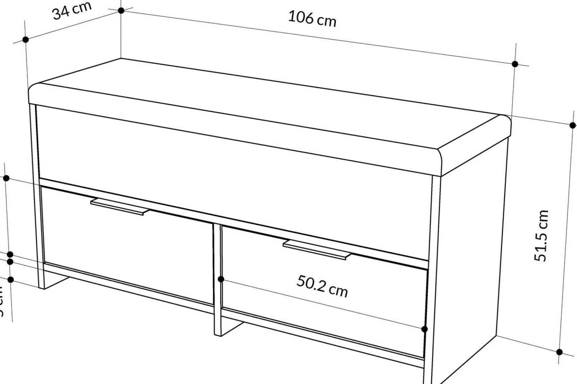 Cove Shoe Bench Schuhschrank | 100 % MELAMIN | Hitit