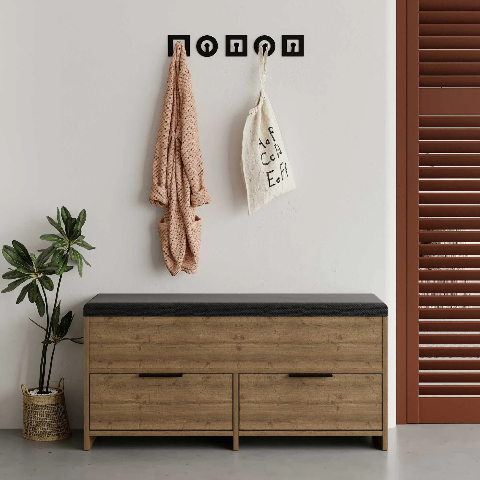 Cove Shoe Bench Schuhschrank | 100 % MELAMIN | Hitit
