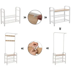 Dago Garderobe - Eiche/Weiß
