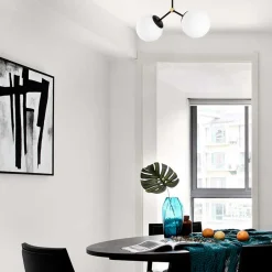 Emob Damar Kronleuchter | METALLGEHÄUSE | , Weiß