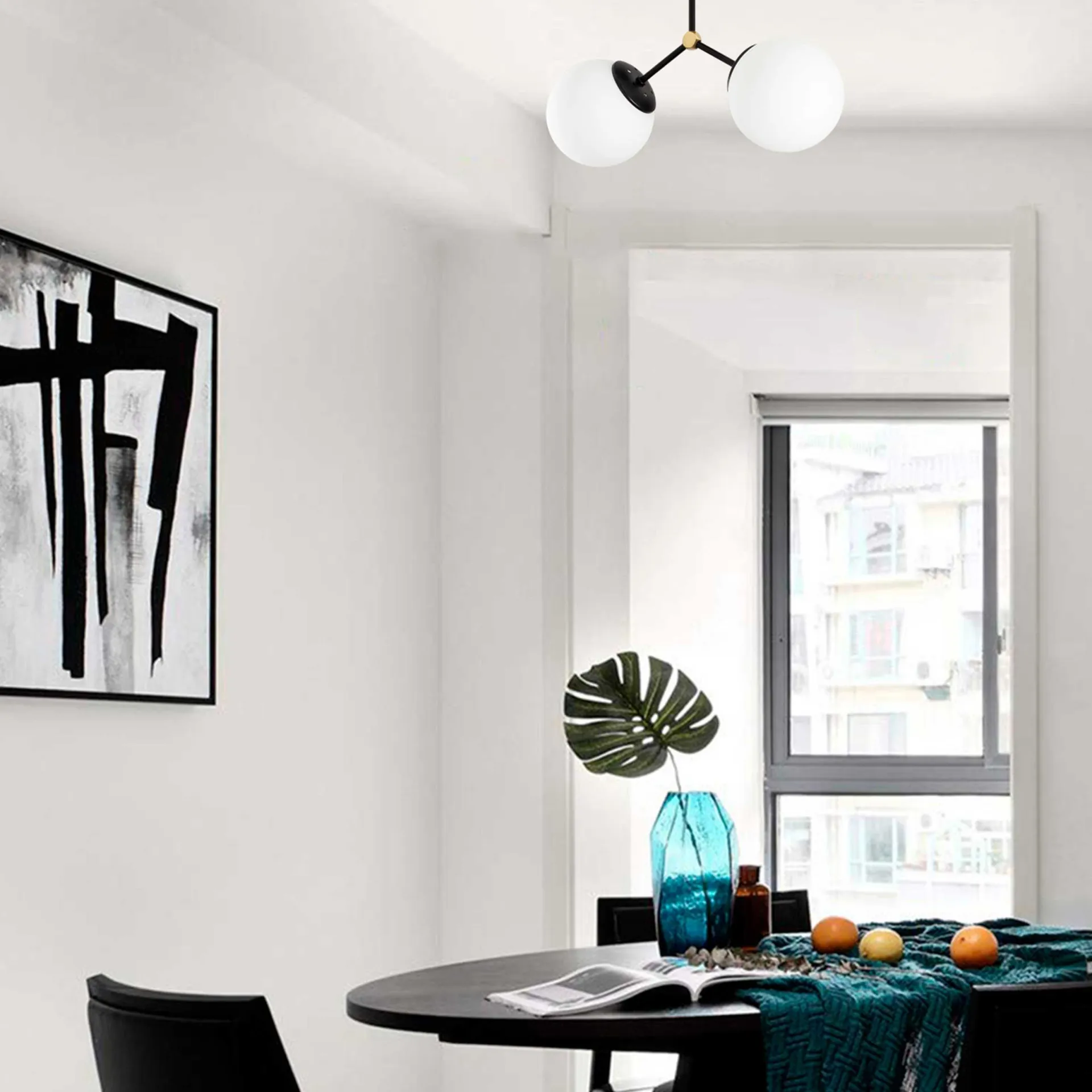 Emob Damar Kronleuchter | METALLGEHÄUSE | , Weiß