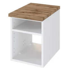 DasaBadezimmer : Wandregale, 2x Spiegel, Waschbeckenschrank, Säulenschrank - weiß