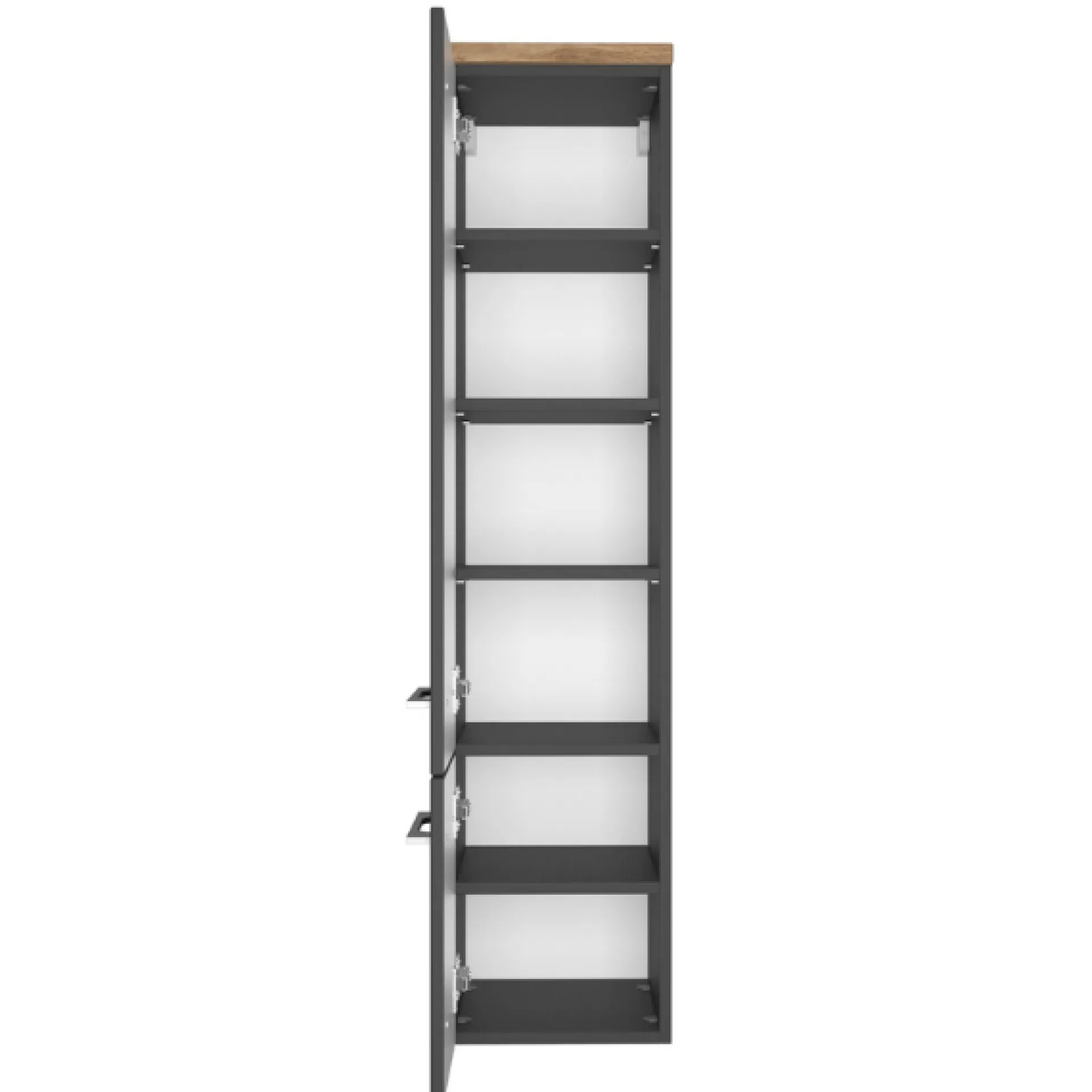 Held DasaBadezimmer : Wandschränke, Spiegel, Waschbeckenschrank, Wandregal, Säulenschrank - graphitgrau