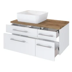 DasaBadezimmer : Wandschränke, Spiegelschrank, Waschtischschrank, Säulenschrank - weiß