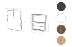 Day Dream Badezimmerschrank | 100 % Hartfaserplatte | Walnuss