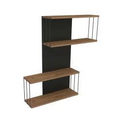 Destan Wandregal | 100% MELAMIN | Anthrazit, Eiche