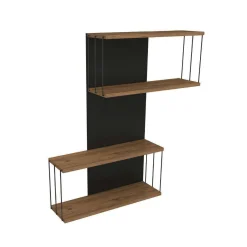 Destan Wandregal | 100% MELAMIN | Anthrazit, Eiche
